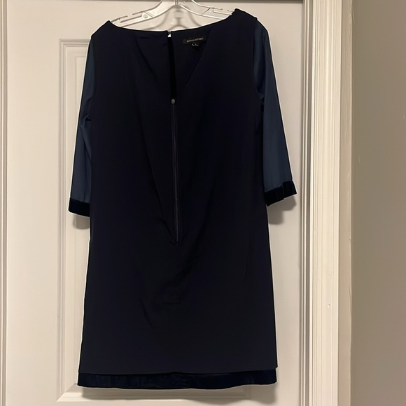Banana Republic Navy Blue Velvet Dress - Picture 3 of 5